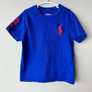 Polo by Ralph Lauren Kids Blue T-Shirt Big Pony Size 4/4T